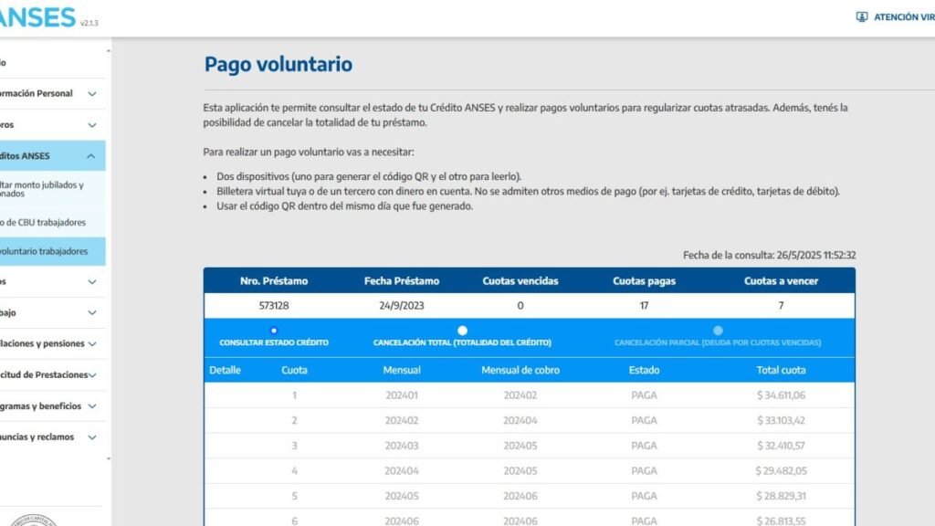 Habilitan pago voluntario de cuotas de créditos ANSES: ¿cómo acceder?
