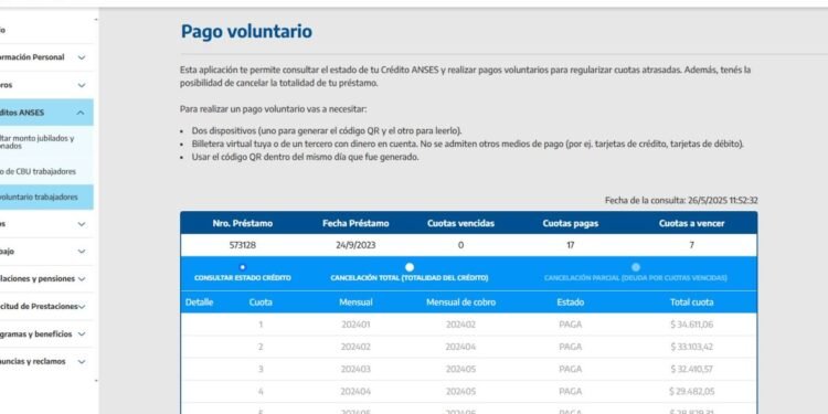 Habilitan pago voluntario de cuotas de créditos ANSES: ¿cómo acceder?