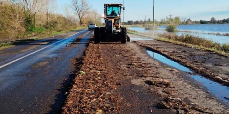 Vialidad de la Provincia refuerza asistencia tras temporal en rutas afectadas