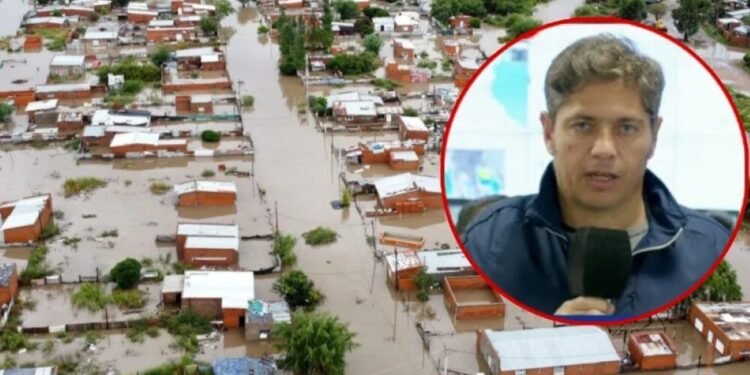 Kicillof reactivará diez obras hidráulicas tras inundaciones en la Provincia