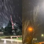 Nevadas sorprendieron a vecinos del Conurbano en jornada de frío extremo