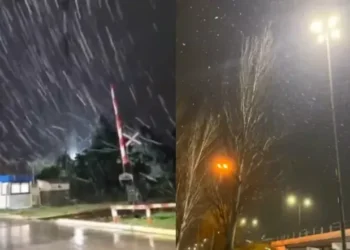 Nevadas sorprendieron a vecinos del Conurbano en jornada de frío extremo