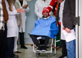Pablo Grillo, tras 82 días en terapia intensiva, deja el hospital emocionado