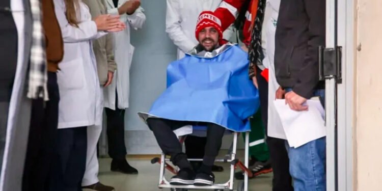 Pablo Grillo, tras 82 días en terapia intensiva, deja el hospital emocionado