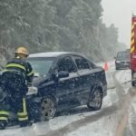 Nieve y hielo complican el tránsito en rutas del sur bonaerense