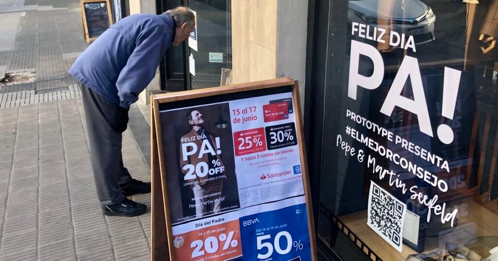Caen las ventas del Día del Padre un 1,7% y reflejan crisis del consumo