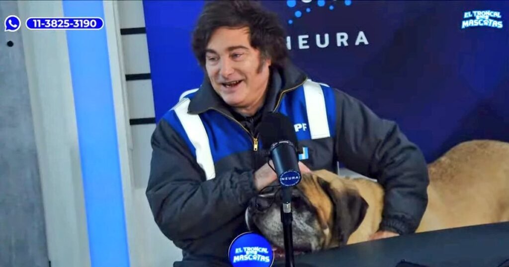Milei y su perro Conan promueven una campaña solidaria por refugios animales