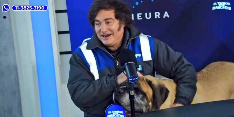 Milei y su perro Conan promueven una campaña solidaria por refugios animales