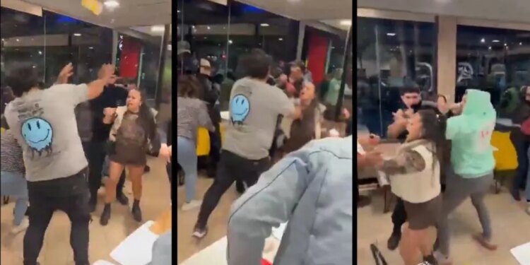 Pelea masiva en McDonald's de Mendoza estalla por disputa trivial entre mujeres