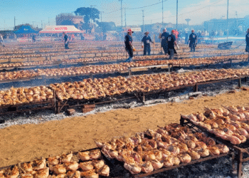 Argentina bate récord Guinness con más de 8.600 kilos de pollo asado
