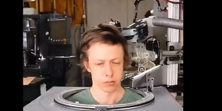 Un ingeniero crea un robot que corta pelo con precisión automatizada