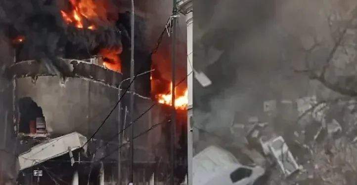 Incendio devastador en La Plata: edificio de electrodomésticos colapsa y evacuan a vecinos