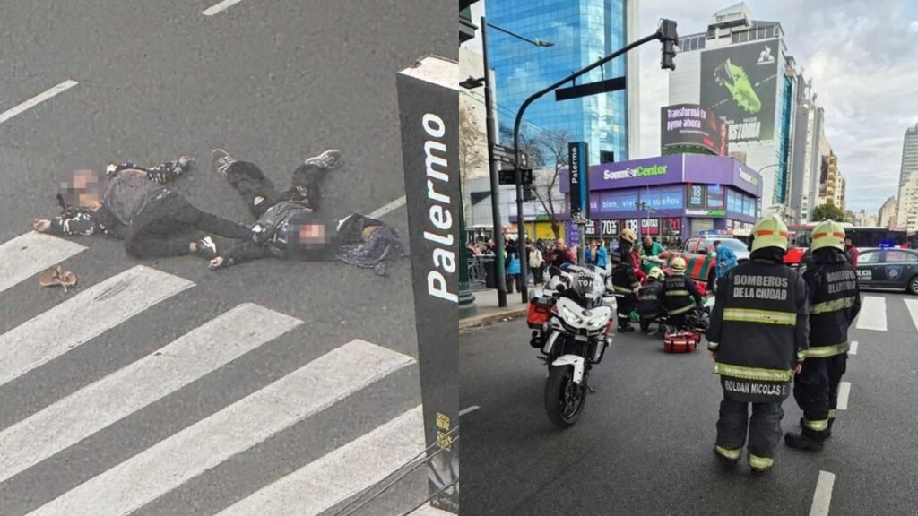 Pareja sufre graves lesiones tras lanzarse del Puente Pacífico en Palermo