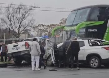 Paciente psiquiátrico roba patrullero y choca en Mar del Plata