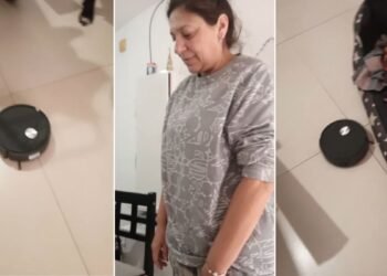 Usuaria de TikTok desata risas al compartir su decepcionante aspiradora robot