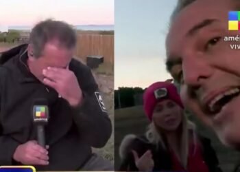 Wanda Nara auxilió a periodista mareado durante cobertura en Uruguay