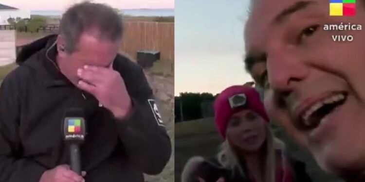 Wanda Nara auxilió a periodista mareado durante cobertura en Uruguay