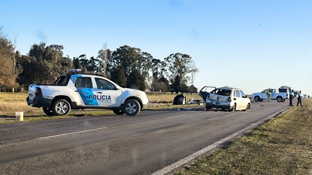 Trágico vuelco en la Ruta 205 dejó a una niña de tres años sin vida
