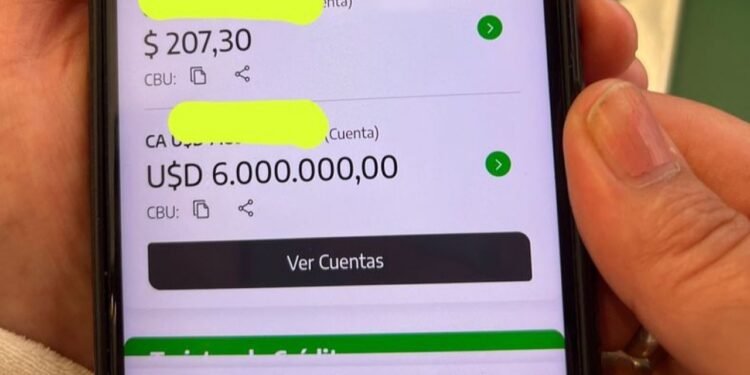 Vecina de Pilar descubre 6 millones de dólares por un error bancario