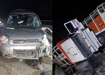 Fuerte choque en puente Rosario-Victoria deja heridos y caos en ruta