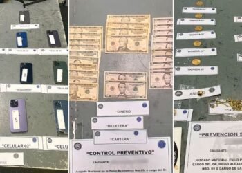 Detienen a una azafata en Ezeiza con 55 millones en contrabando de lujo