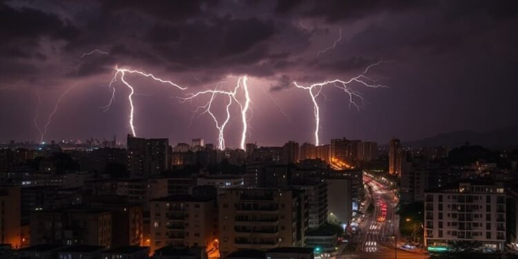 Alerta meteorológica en la Provincia de Buenos Aires por la tormenta de Santa Rosa