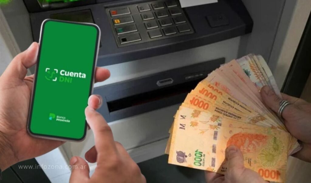 Cuenta DNI permite retirar hasta $100.000 sin tarjeta en agosto