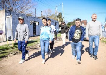 Mayra Mendoza y Tignanelli impulsan la campaña en Lanús y Brown