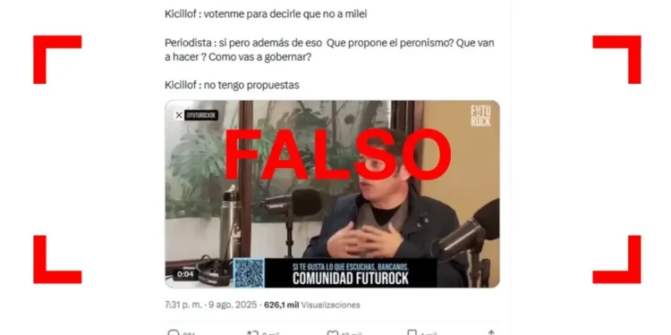 Kicillof desmiente manipulación en video sobre propuestas del peronismo