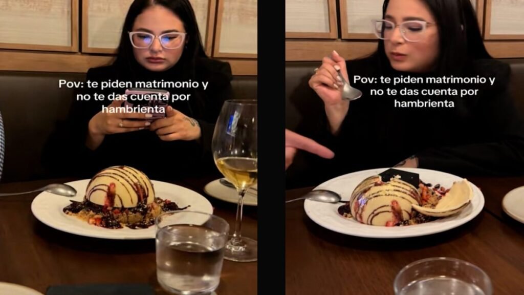 Una propuesta de casamiento se viraliza por la distracción de la novia
