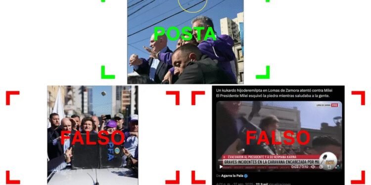 Milei suspendió caravana en Lomas tras agresiones a su comitiva