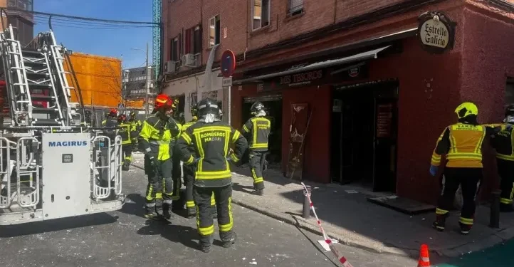 Explosión de gas en bar de Madrid deja 14 heridos, uno en estado grave, y moviliza emergencias