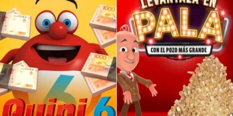Quini 6 y Loto Plus ofrecen botes acumulados de casi $25.000 millones