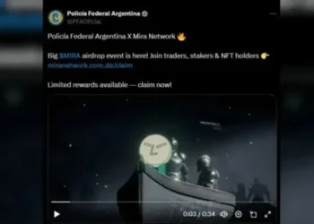 Hackean cuenta de la Policía Federal y promueven criptomoneda en ataque internacional