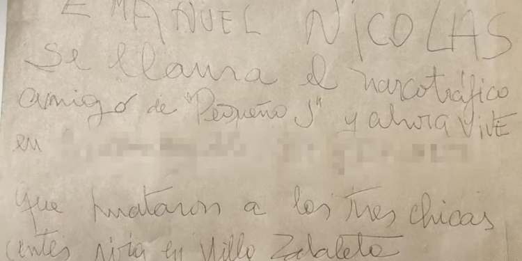 Misterioso mensaje anónimo revela posible paradero de cómplice de homicida