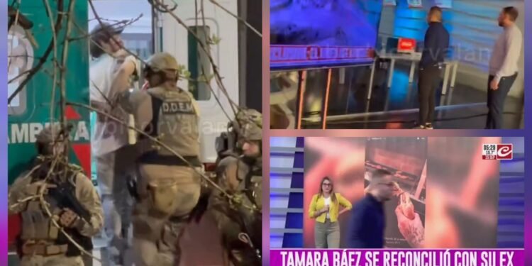 Hombre armado irrumpe en Crónica TV y provoca caos en la redacción