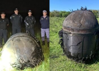 Un misterioso cilindro cae en un campo de Chaco y sorprende a la comunidad