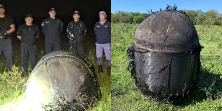 Un misterioso cilindro cae en un campo de Chaco y sorprende a la comunidad