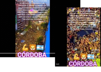 Milei enfrenta desmentido tras viralización de video engañoso en Córdoba