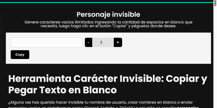 El curioso carácter invisible que transforma tu presencia digital