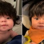 Noah, el bebé con el cabello negro que se volvió viral en redes sociales
