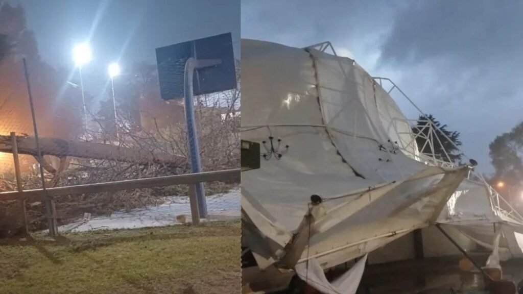 Temporal deja daños en Olavarría y Escobar con alerta naranja en la provincia de Buenos Aires