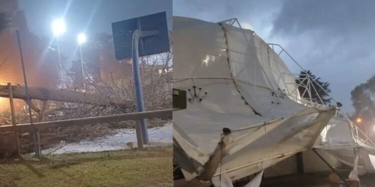 Temporal deja daños en Olavarría y Escobar con alerta naranja en la provincia de Buenos Aires