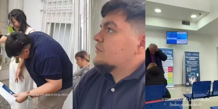 Un grano de arroz lleva al novio a la guardia tras casamiento viral en Lomas