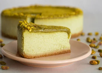 El cheesecake de pistacho sin horno conquista el paladar gourmet en redes