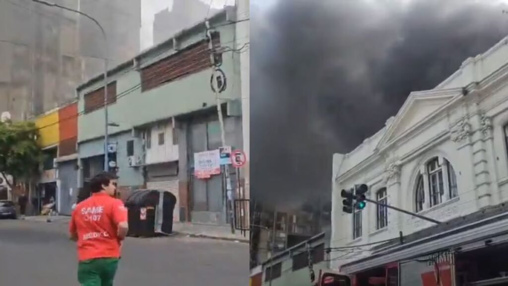 Incendio en taller mecánico de Parque Patricios evacúa a 150 personas