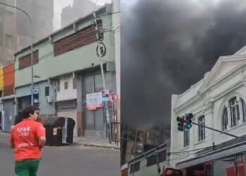 Incendio en taller mecánico de Parque Patricios evacúa a 150 personas