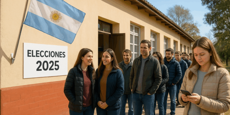 Bonaerenses votan en un día de buen clima, tras lluvias complicadas el sábado anterior