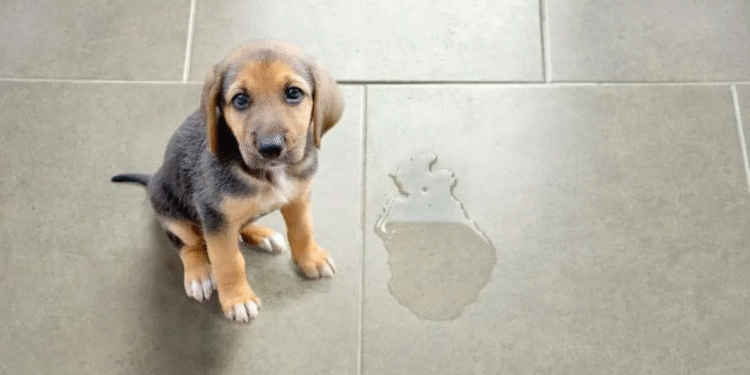 Elabora un repelente natural con vinagre para evitar que tu perro orine en casa