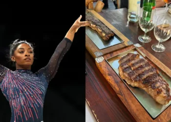 La gimnasta estadounidense disfruta de un asado en Don Julio, Palermo